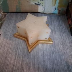 NEW 🌟 Star Shaped Candle And Holder
