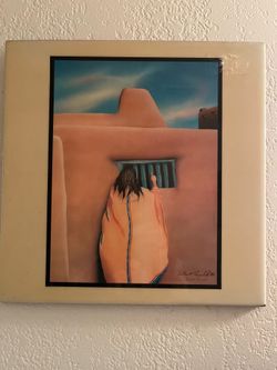 2 Southwest Ceramic Tile Art by Robert Arnold