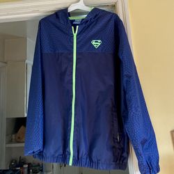 Men's Size Superman Jacket Sz Lg 