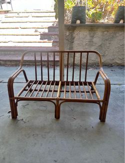 1950s Rattan Vintage Loveseat