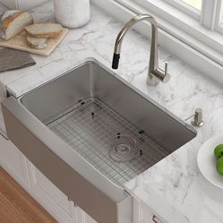 Stainless Steel Bottom Grid for KHF200-30 Single Bowl 30” Farmhouse Kitchen Sink, 26 3/4” x 15 3/4” x 1 3/8”
