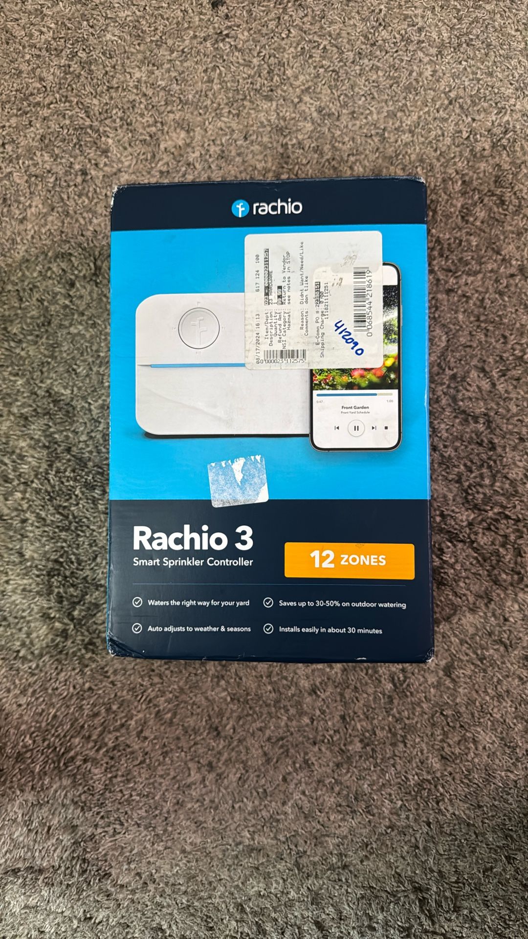 Rachio3 Mark Sprinkler Control 12 Zones