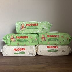 Huggies Wipes Bundle - 5pk 64 Count Each