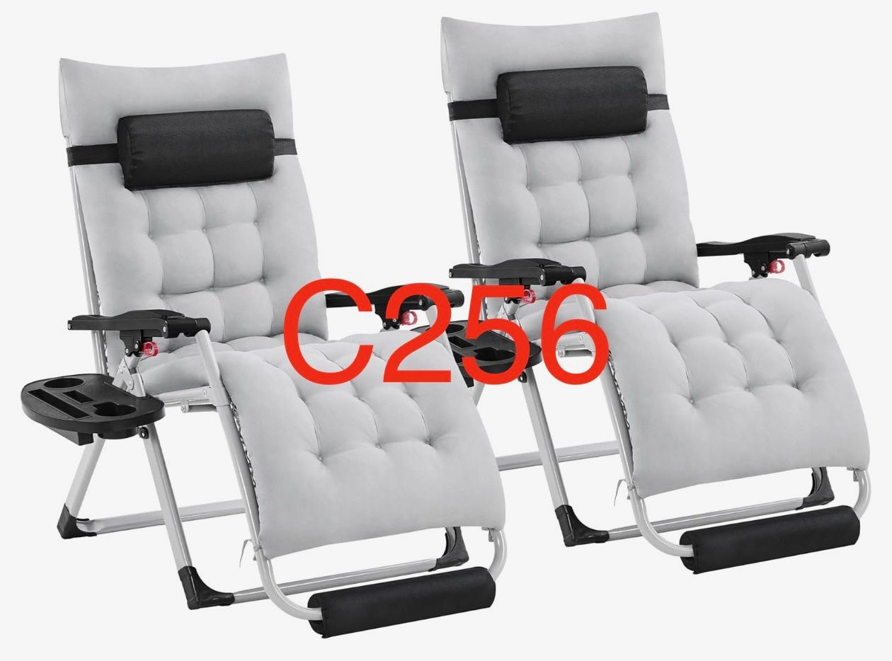 C256. Zero Gravity Chair, Folding Reclining