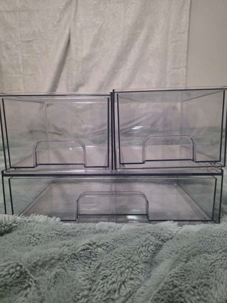Plastic Storage Organizer Set
