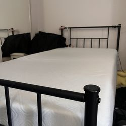 Like New Memory Foam Twin Bed With Frame