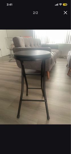 Black Folding Bar Stool