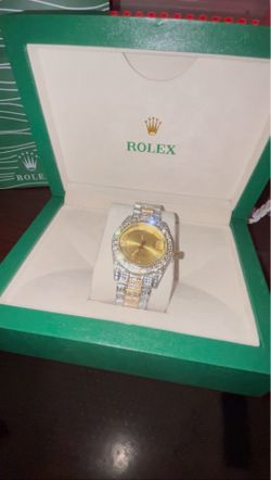 Iced out vvs moissanite Watch