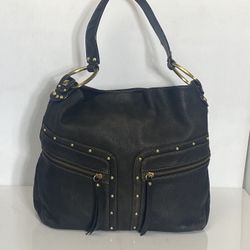 Kenneth Cole Reaction Black Leather Hand Bag
