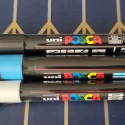 Set Of 3 Posca Markers New