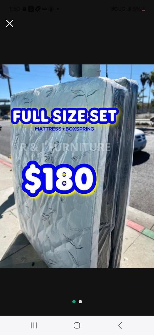 Full Size Mattress With Boxspring