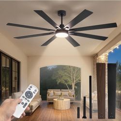 72 Inch Ceiling Fan with Lights and Remote