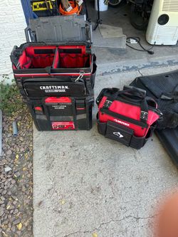 Craftsman TradeStack Tool Bag System + Husky Tool Bag