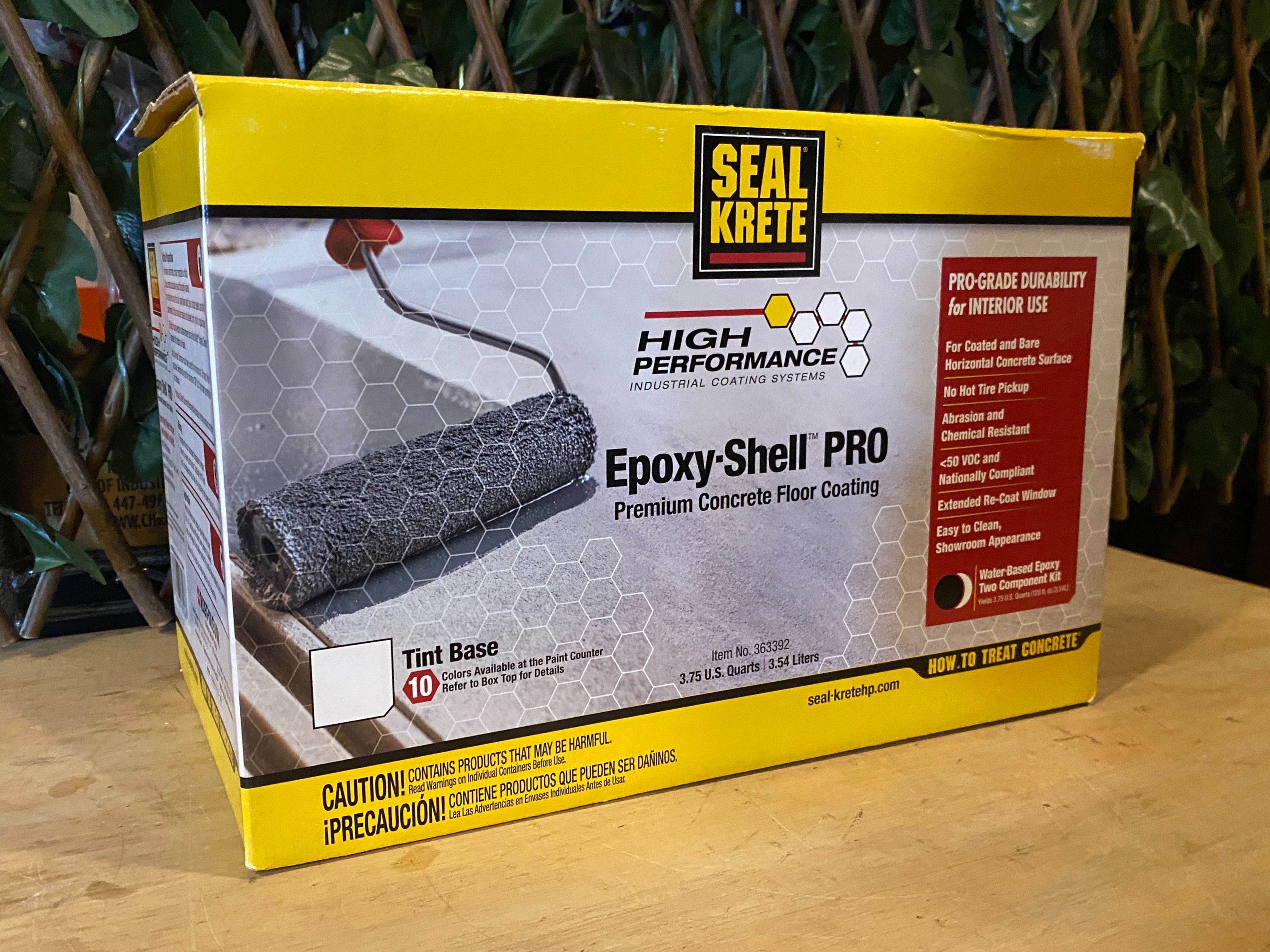 SEAL KRETE Epoxy-Shell Pro Premium Concrete Floor Coating, Tint Base Model #363392