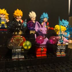 Dragon Ball Z / Dragon Ball Super Custom Minifigure Lot – Goku, Vegeta, Gohan, Beerus, Cell & More