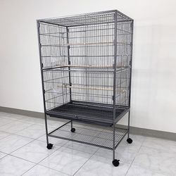 $100 (Brand New) Large 52” bird cage for parakeet parrot cockatiel canary finch lovebird, size 31x19x52” 