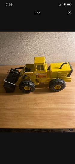 Vintage 1980's Tonka Pressed Large Steel Turbo Diesel Front End Loader -VERY NICE