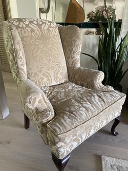 Gorgeous oversized bergere chair down filled