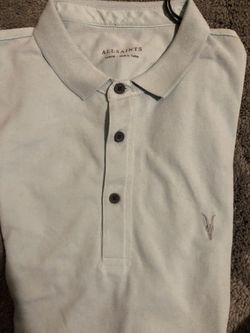 All saints polo shirt size L