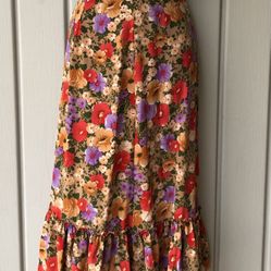 Beautiful Handmade Floral Dress Size S