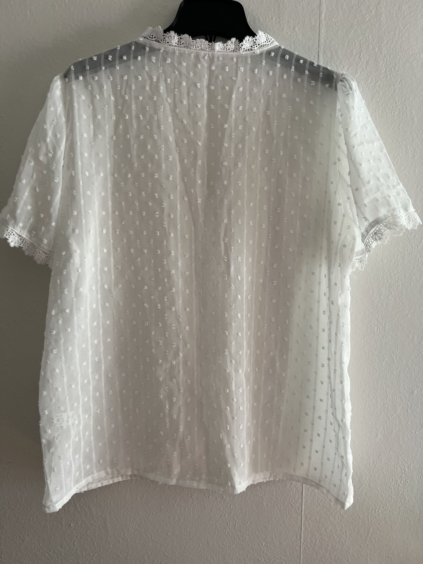 White Plus Size Blouse