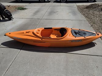 2x Sun Dolphin Aruba 10 SS Kayaks (10 ft) + Paddles — Orange