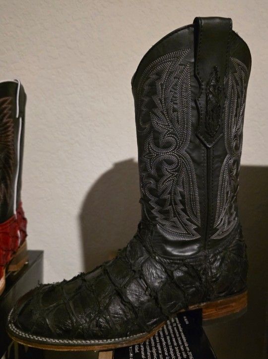 Men's GENUINE Pirarucu Skin Boots