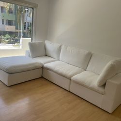 (NEW!!) White Cloud Sectional Sofa Couch