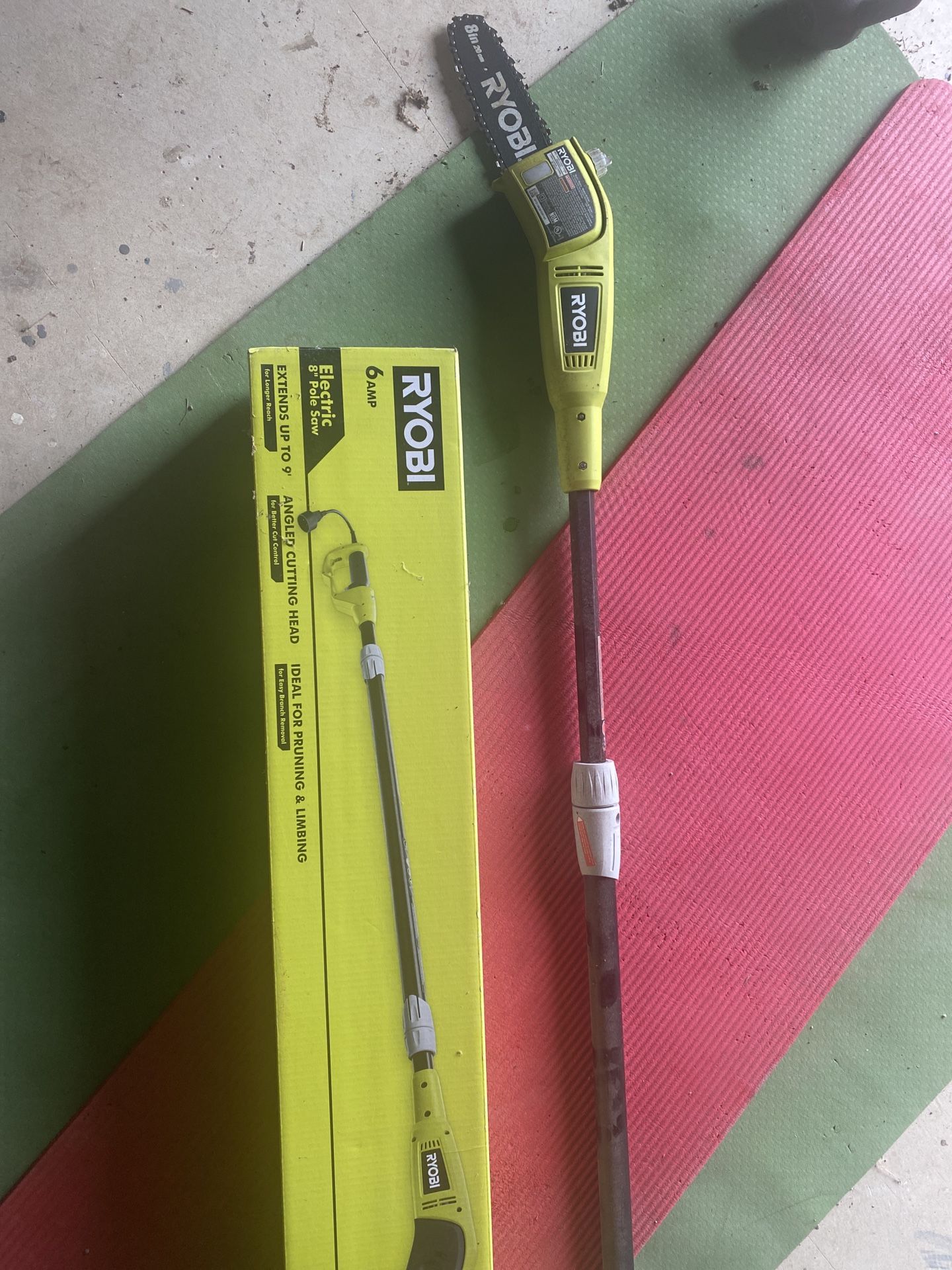 Ryobi 6 Amp Electric Pole Saw W/ Box