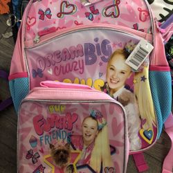 Jojo Siwa Backpack And Lunch Bag