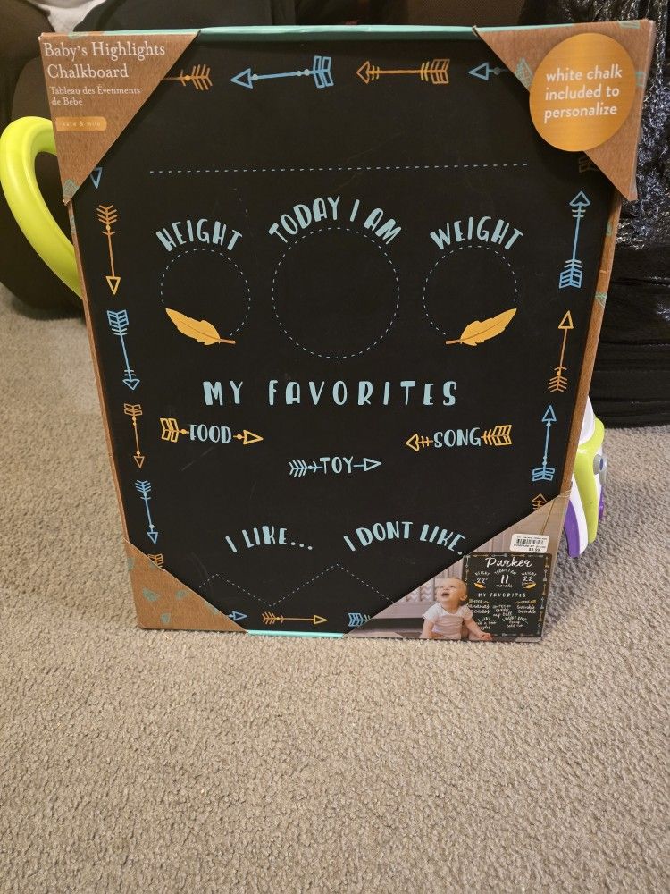 Baby Milestone Chalk Board
