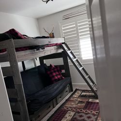 Futon Bunk From American Furniture Pillow Top Matress