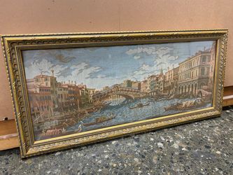 Framed Tapestry of Rialto Bridge