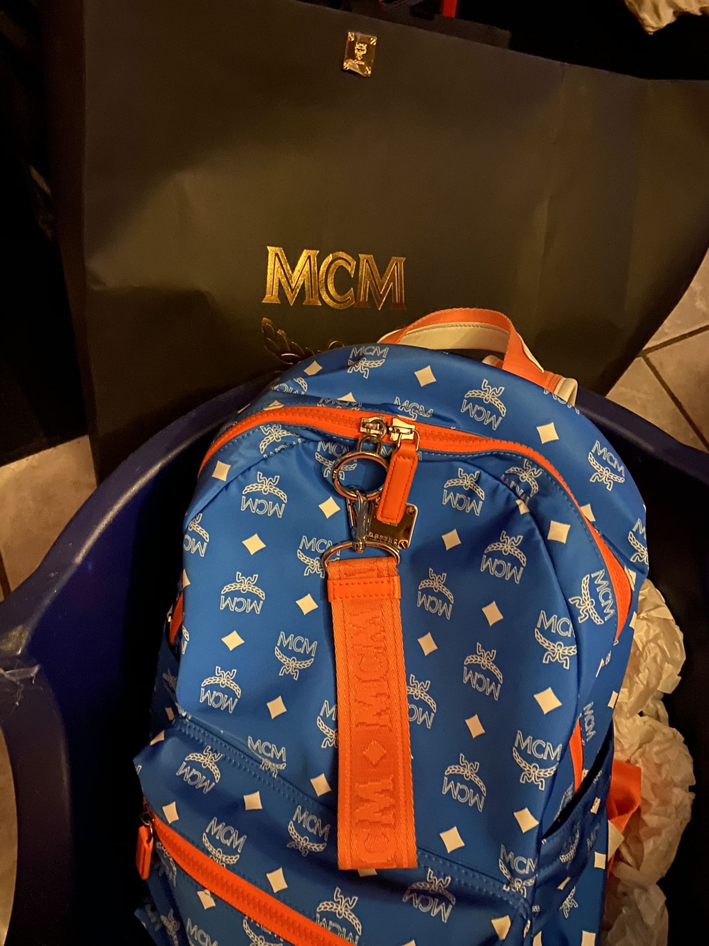 Nylon MCM backpack