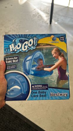 Bestway H2OGO! Baby Pool Float with UV Sun Canopy – Ages 1–2