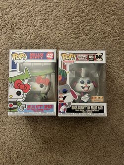 Funko Pops: Hello Kitty Space, Bugs Bunny(in Fruit Hat)