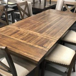 Brown Dining Room Set 