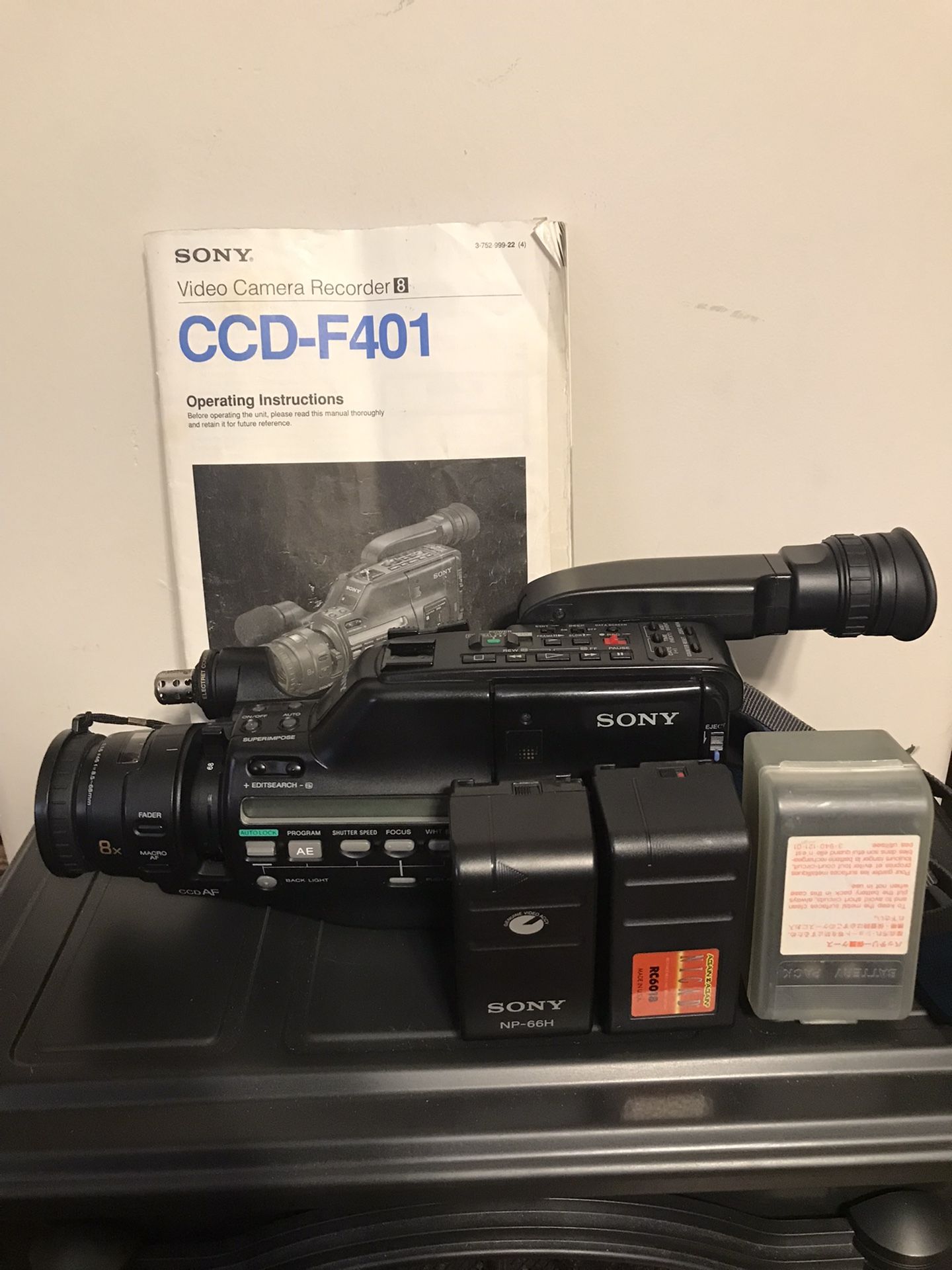 Sony Handycam CCD-F401 Untested(parts)