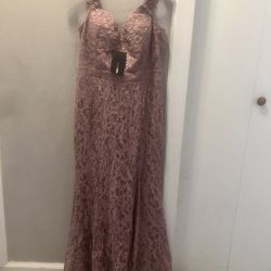 Dress / Vestido XL Mauve Color 