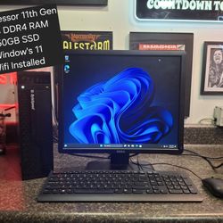 ByteSpeed Custom Made Desktop Computer With Monitor Keyboard And Mouse Included