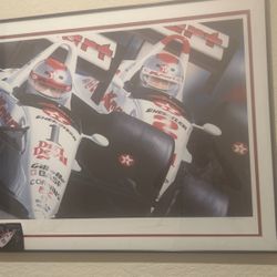 Mario Andretti Race Car Driver Signed By Both Drivers