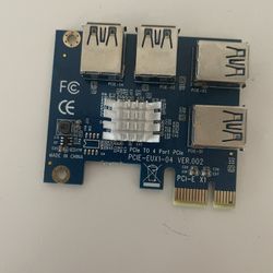 PCIe 1 to 4 PCI express 16X slots Riser Card PCI-E 1X to External 4 PCI-e Slot