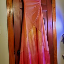 Vintage Y2K Sunset Prom Dress