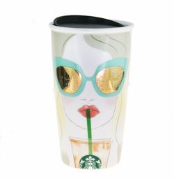 Starbucks Los Angeles LA Girl limited ceramic tumbler