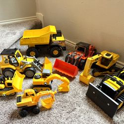 Construction Truck Toy Lot (Tonka, CAT, Bulldozers, Excavators)