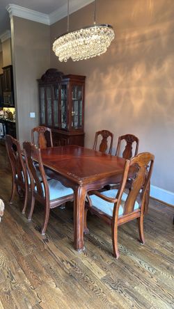 Dining table and. China cabinet