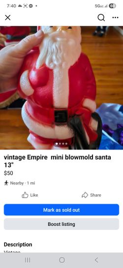 Vintage Blowmold 13"