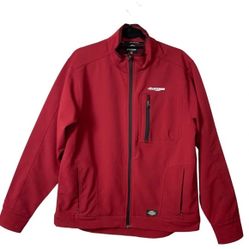 Dickies STORM Softshell Jacket Water Resistant Dark Red Men's Sz M