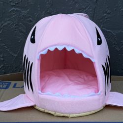 Walbest Soft Dog Cat Shark Bed – Calming Dog Cat Rabbit Puppy House for Small Pets Cats Dogs