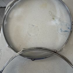 Rare 15” 8 Lug Snare Hoops